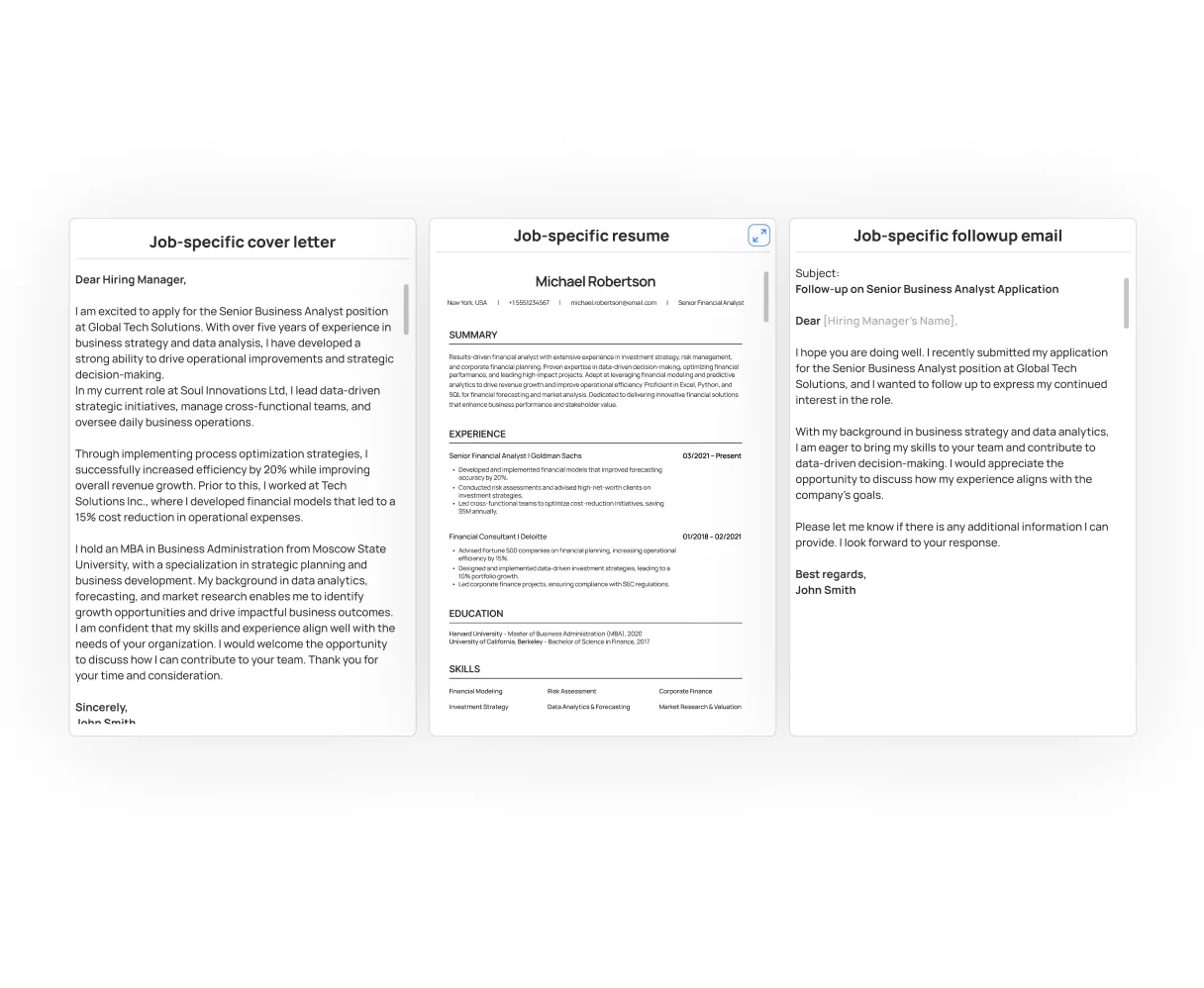 Professional applying for job with confidence using AI-optimized application materials